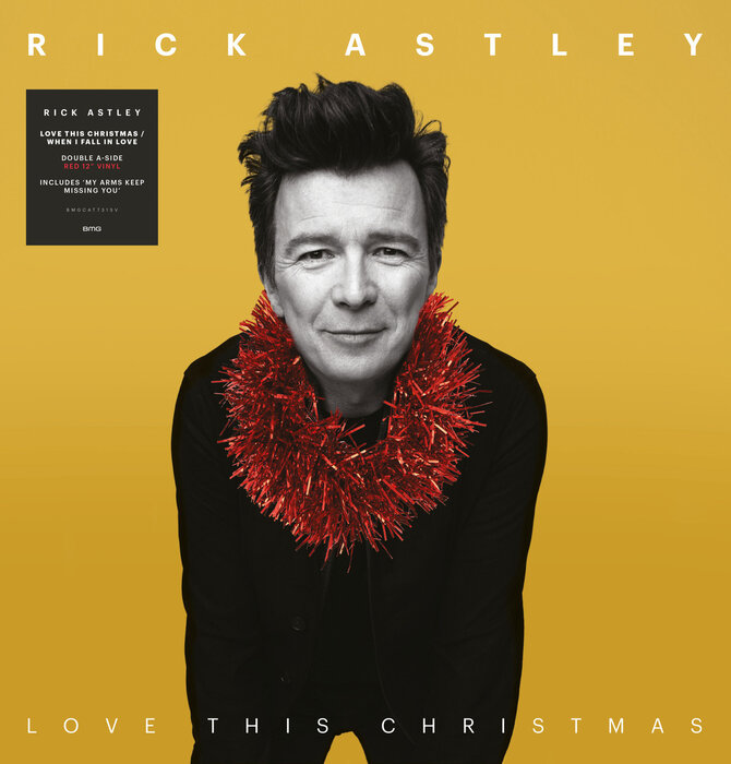 Rick Astley Love This Christmas / When I Fall In Love  ( Double A - Side Red Vinyl )