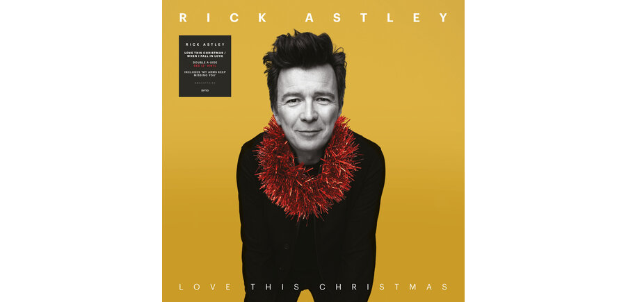 Rick Astley - Love This Christmas / When I Fall In Love  ( Double A - Side Red Vinyl )