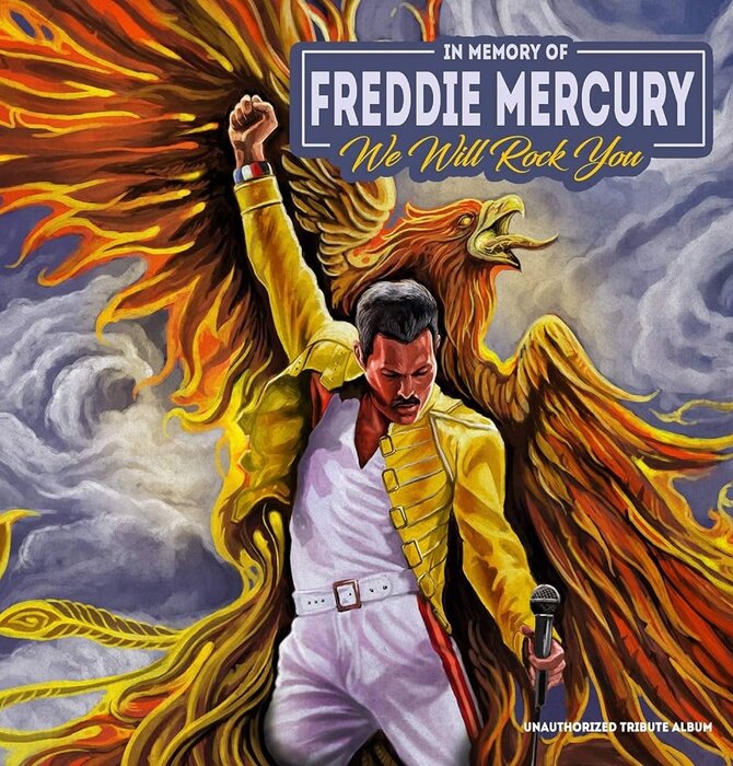 Queen - In Memory Freddie Mercury We Will Rock You , Yellow Vinyl