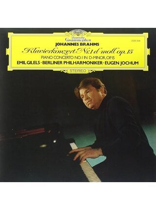 Johannes Brahms - Piano Concerto No.1 D-Minor Berliner Philharmoniker &  Emil Gilels 180 Gram Vinyl