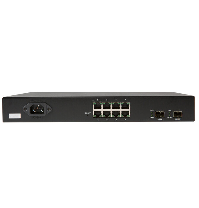 Networks® 310 Series L2 Managed Gigabit  Switch with 8 Rear Ports