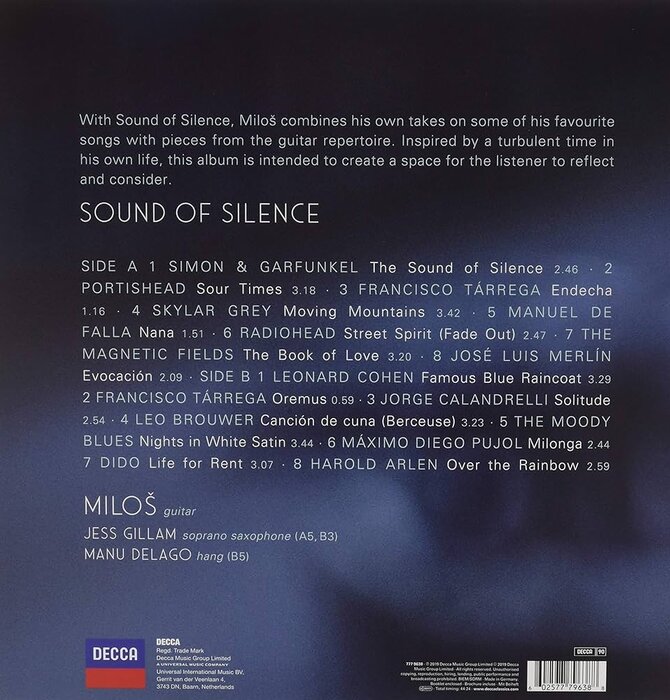 Milos Karadaglic - Sound Of Silence , Vinyl