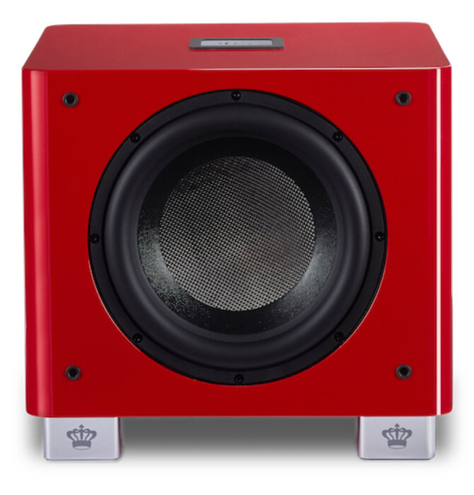 REL T/9x Red Subwoofer, 10"  Front-Firing Driver, Arrow™ Wireless Port - Limited Edition