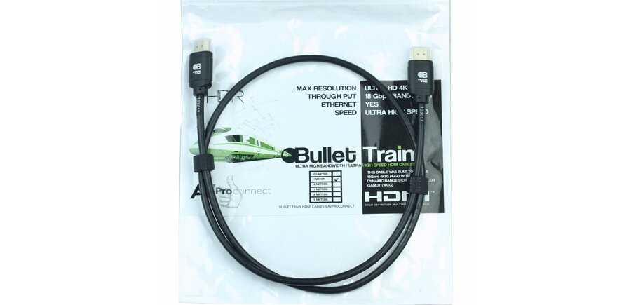 Bullet Train Ultra HD 4K 60Hz 18Gbps HDMI Jumper Cable