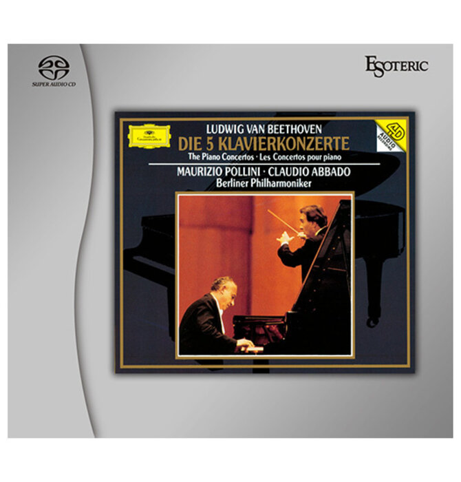 Ludwig Van Beethoven - Die 5 Klavierkonzerte - Maurizio Pollini & Claudio Abbado with Berliner Philharmoniker , Limited Edition Esoteric Triple( 3 x )  SACD / Hybrid CD