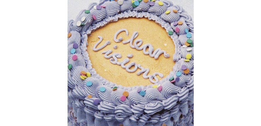 100% Clear Visions , Transparent Teal Vinyl Record