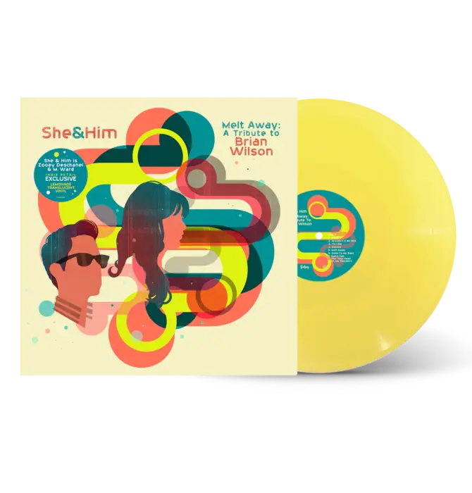 She & Him - is Zoey Deschanel & M. Ward - Melt Away A Tribute To Brian Wilson, Limited Edition Lemonade Translucent Vinyl