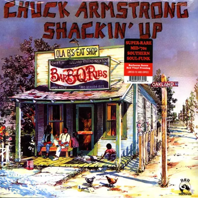 Chuck Armstrong - Shackin' Up Super Rare Southern Soul-Funk,  Barbecue Sauce Red Vinyl Pressing , Limited to 1400 Copies