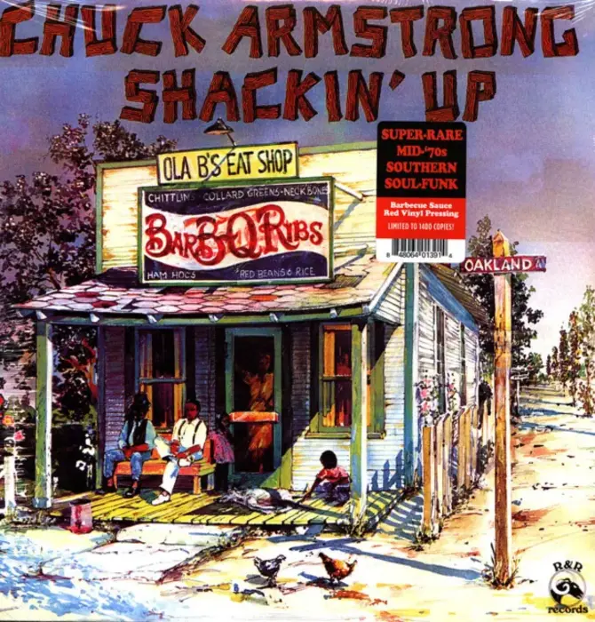 Chuck Armstrong - Shackin' Up Super Rare Southern Soul-Funk,  Barbecue Sauce Red Vinyl Pressing , Limited to 1400 Copies