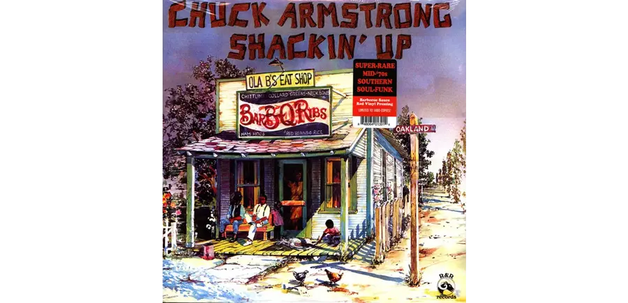 Chuck Armstrong - Shackin' Up Super Rare Southern Soul-Funk,  Barbecue Sauce Red Vinyl Pressing , Limited to 1400 Copies