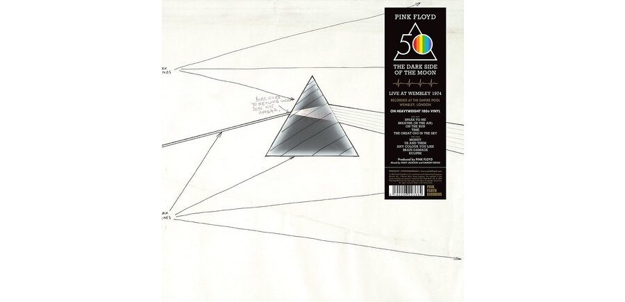Pink Floyd - 50th Anniversary Edition The Dark Side Of The Moon LIVE at The Wembley 1974, 180 Gram Vinyl