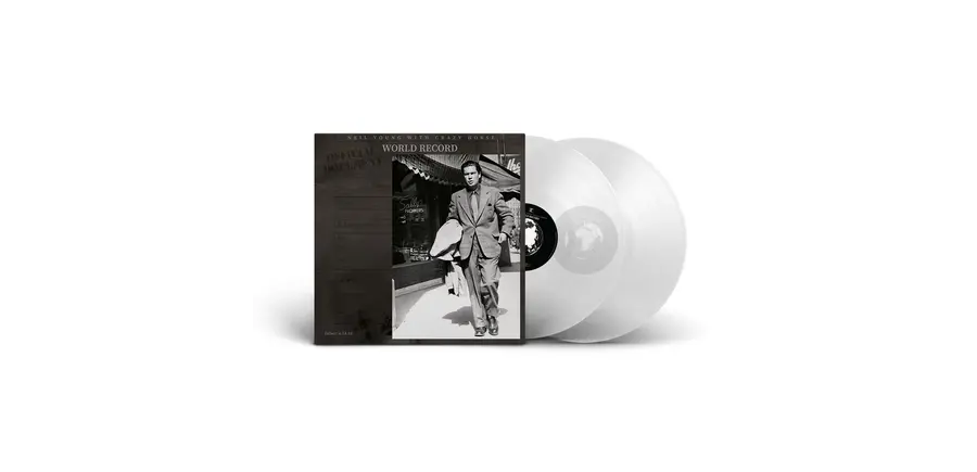 Neil Young With Crazy Horse - World Record , New Studio Album , Limited Edition Double LP on Clear Vinyl Includes Lyric Booklet