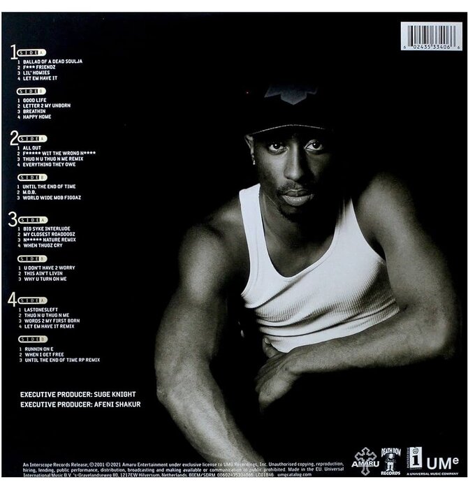 2PAC - Until The End Of Time ( X ) , 20th Anniversary 4 x LP 180 Gram Vinyl Set