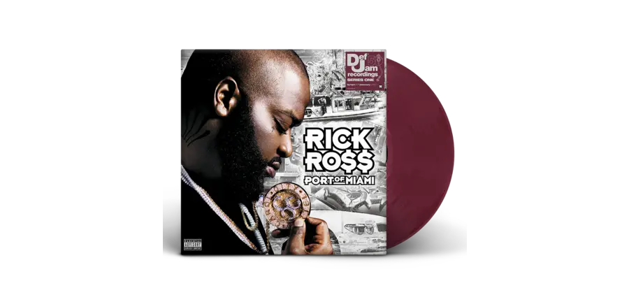 Rick Ross - Port Of Miami ,DEF Jam Recordings Series One  HIP HOP's 50th. Anniversary Limited Edition Burgundy 2 LP Vinyl