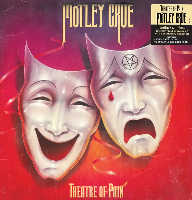 Motley Crue - Theater Of Pain , 1st Ever Vinyl Pressing Of 40th. Anniversary Remaster