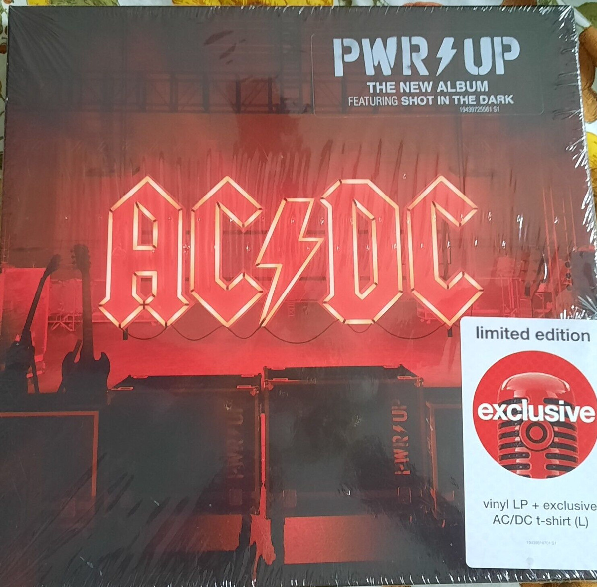 AC / DC Power Up , Limited Edition Vinyl LP +AC / DC Shirt ( Large ) AV Luxury Group