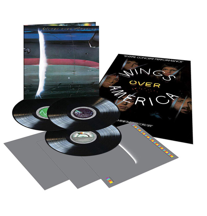 Paul McCartney & Wings , Wings Over America , 3LP 180 Gram Vinyl with Tour Poster , Remastered at Abbey Road Studio