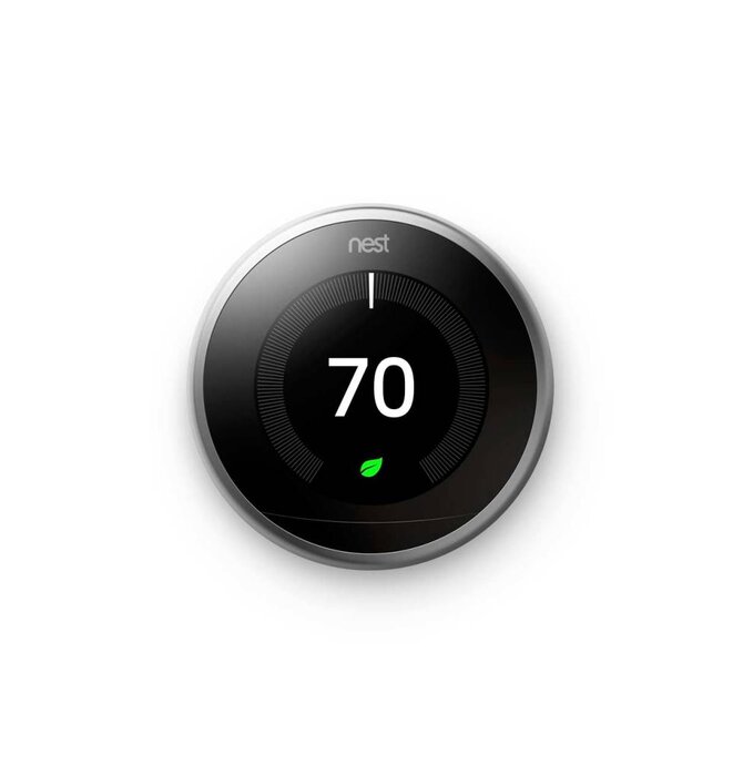 Nest -Learning Thermostat 3rd. Gen, Stainless Steel