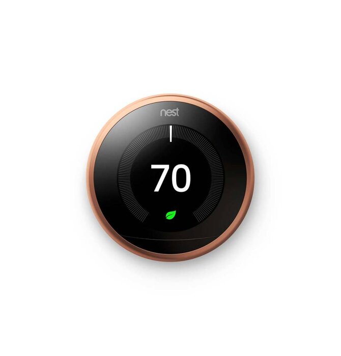 Learning Thermostat 3rd Gen Copper, T3021US