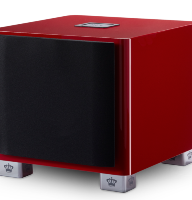 REL T/9x Red Subwoofer, 10"  Front-Firing Driver, Arrow™ Wireless Port - Limited Edition