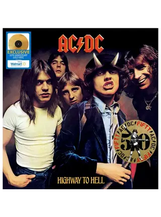 AC/DC - Highway To Hell, 50th Anniversary Limited Edition Gold Colored Vinyl includes Unique Insert & Custom Labels