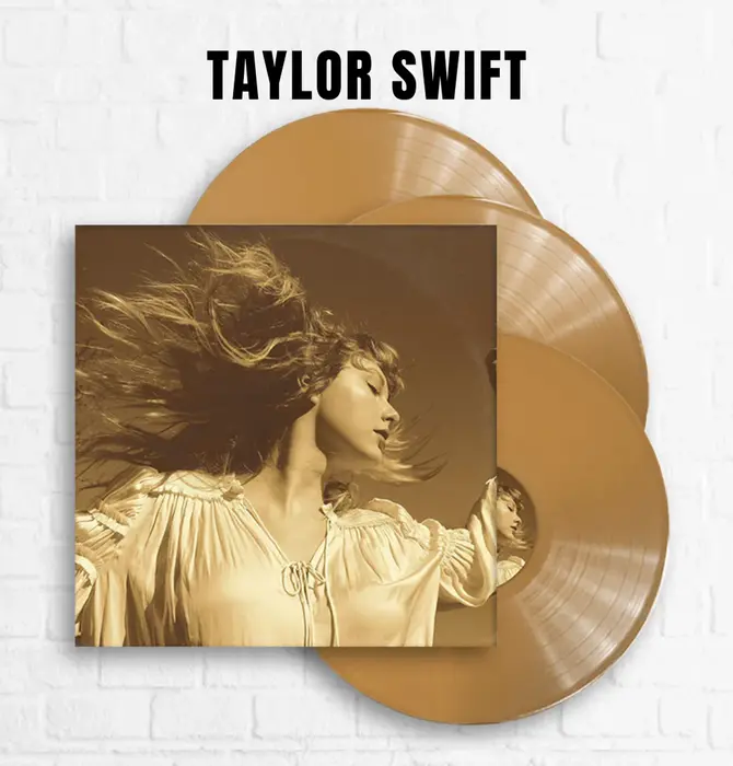 Taylor Swift - Fearless - Taylor's Version , 3 x LP Gold Vinyl
