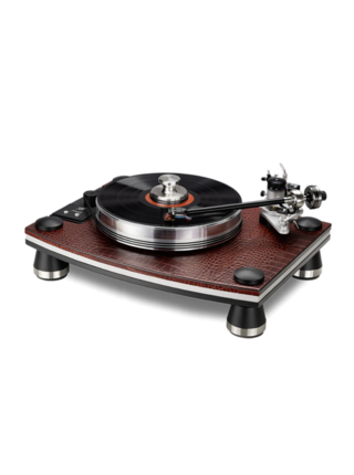VPI The Red Dragon Turntable: Red Leather & Dragon Grey