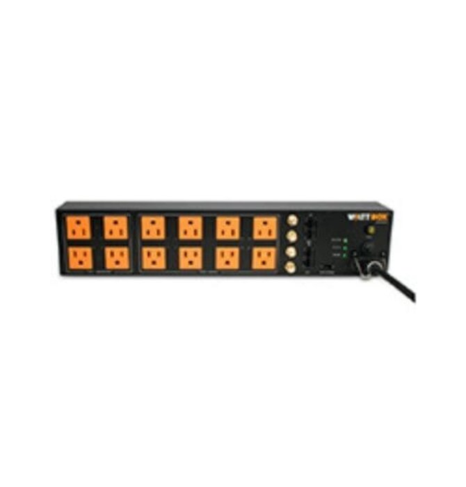 Wattbox - Rack-mount Power Conditioner with 12 Outlet , Safe Voltage Disconnect , WB-400-VCE-12