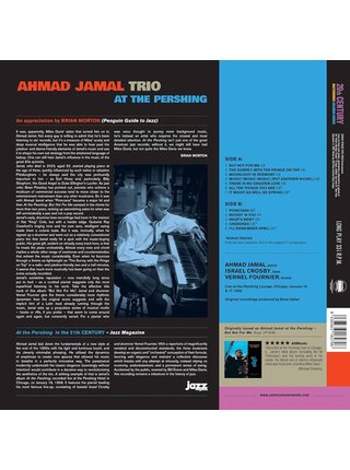 Ahmad Jamal Trio At The Pershing , Direct Metal Mastering , 180 Gram Blue Vinyl