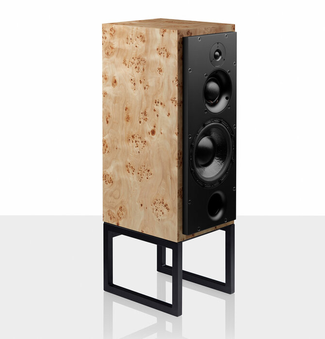 ATC - SCM50ASL Powered 3-Way 350 Watt Speaker  ( Sold as Pair ) Showroom Demo In Mint Condition, Burr Poplar Hand Polished Clear High Gloss