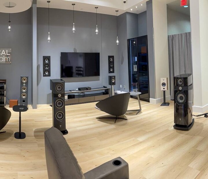 high-end speakers brands & av cabinet for home theater