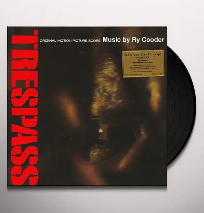 Ry Cooder - Trespass , Original Motion Picture Score , Limited Numbered Edition 180 Gram Translucent Red Vinyl , Only 1000 Copies Made