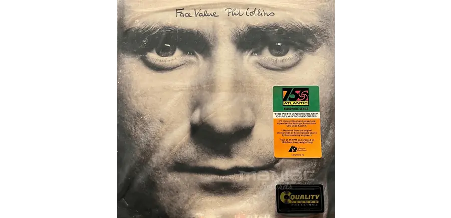 Phil Collins - Face Value, The 75th Anniversary of Atlantic Records on 45RPM 180 Gram Audiophile Grade Vinyl