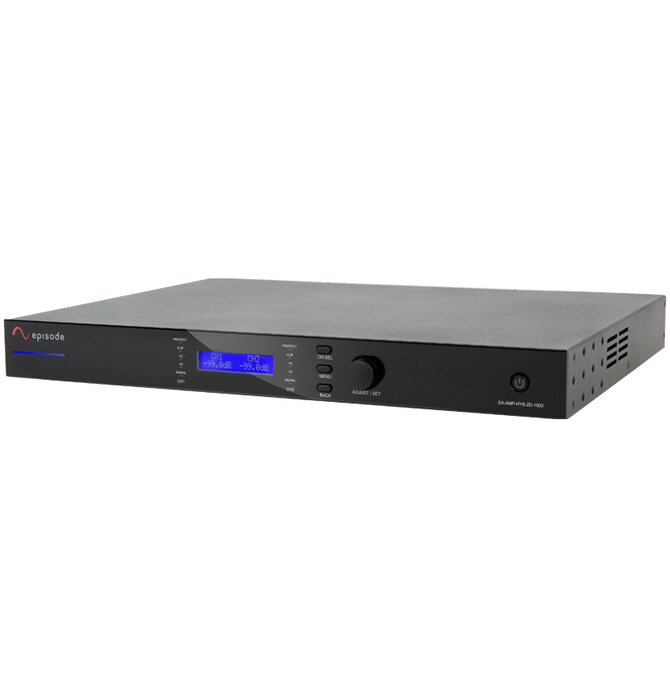 Episode® 70V/8-ohm IP-Enabled Hybrid 2 Channel Amplifier