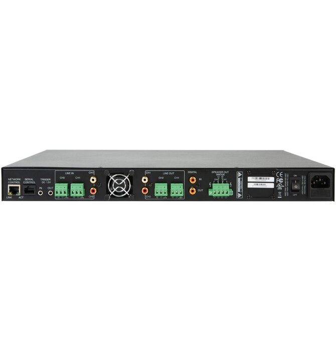 Episode® 70V/8-ohm IP-Enabled Hybrid 2 Channel Amplifier
