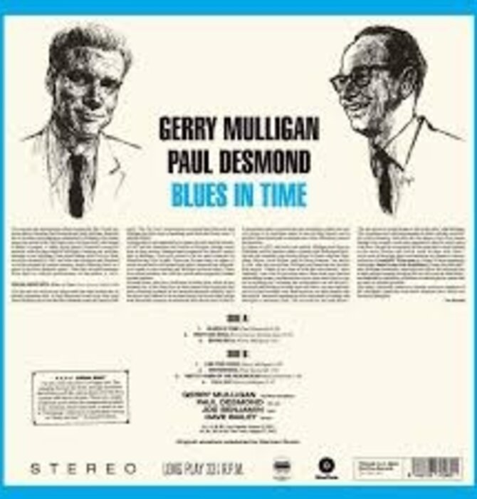 Gerry Mulligan and Paul Desmond Quartet - Blues in Time, 180 Gram Audiophile Pressing, Limited Edition Collector's LP Series