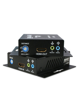 Binary Single Cat 5e/6 HDMI 1.4 Extender ( 130 Feet ) Plus IR Receiver & Flasher Pass Through, B-320-1CAT-HDIR