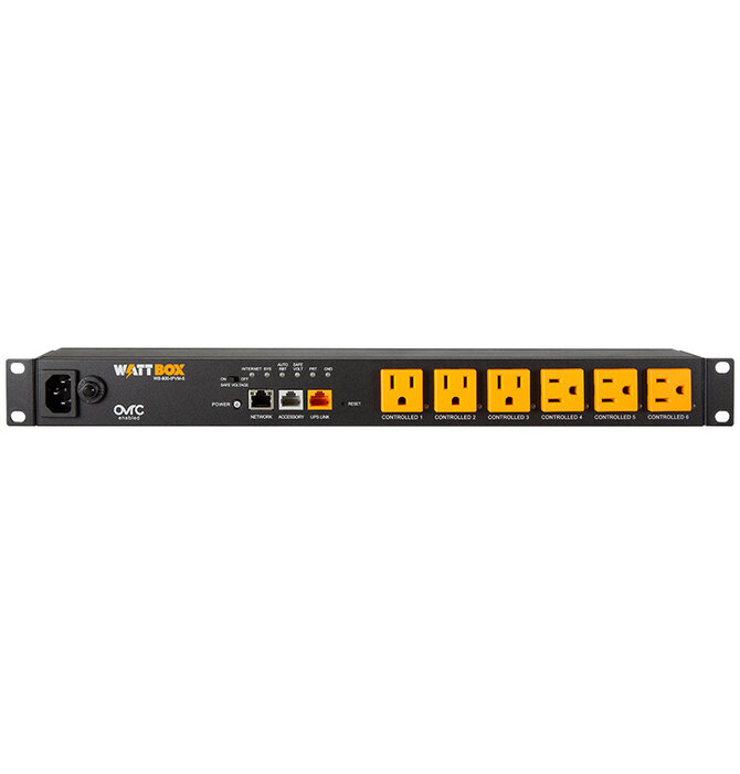 Wattbox - IP Power Conditioner with OvrC Home | 6 Controlled Outlets, WB-800-IPVM-6
