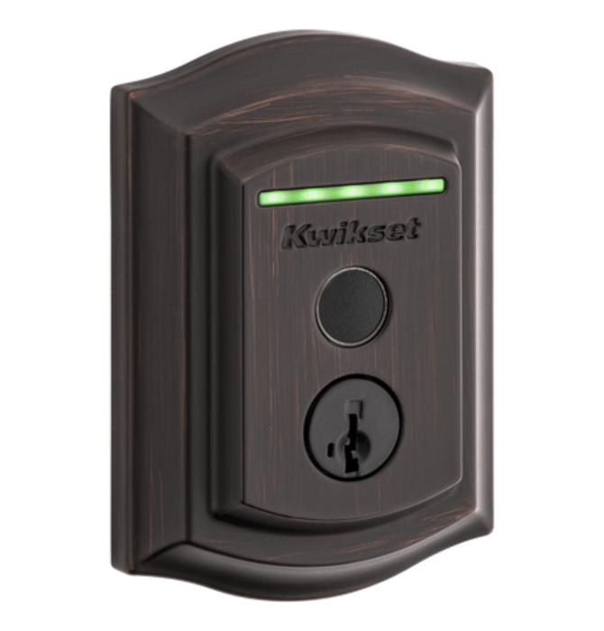 Kwikset 959 Halo Traditional Fingerprint Wi-Fi Enabled Smart Lock