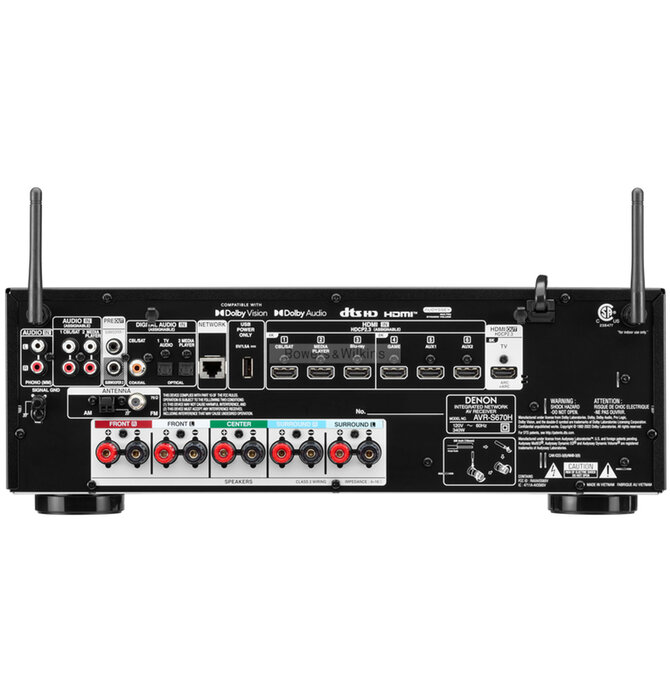 Denon - AVR-S670H,  8K AV Receiver  with HEOS Built In , 5.2 Channel