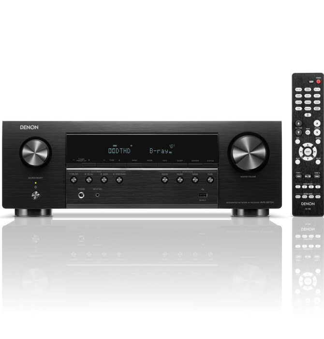Denon - AVR-S670H,  8K AV Receiver  with HEOS Built In , 5.2 Channel