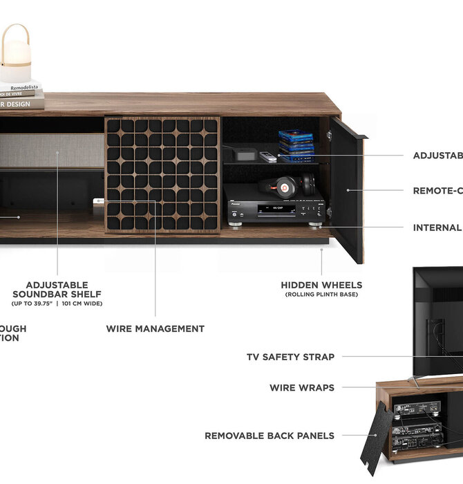 BDI Elements 8703 - CS Media Cabinet
