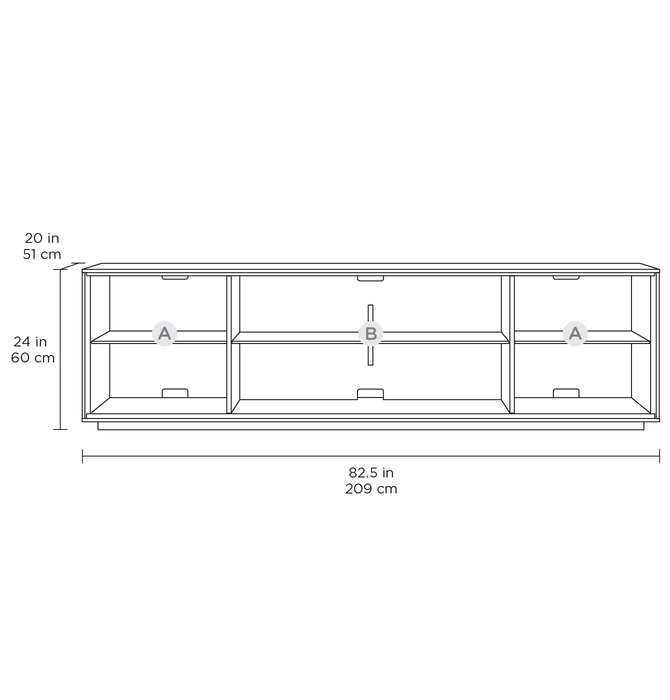 BDI Elements 8703 - CS Media Cabinet