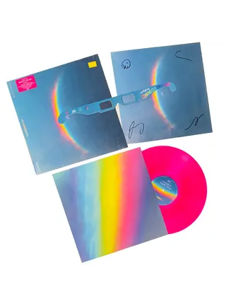 Coldplay - Moon Music , Limited First Edition Vinyl Pressing , 140 Gram Translucent Pink Vinyl with Autograph Star Signed Album