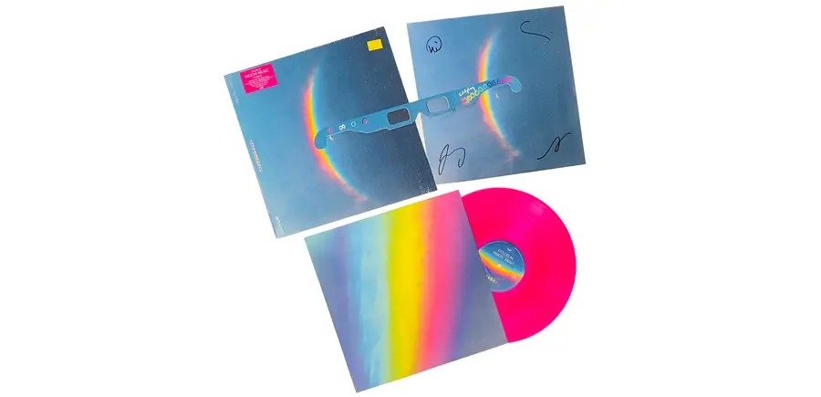 Coldplay - Moon Music , Limited First Edition Vinyl Pressing , 140 Gram Translucent Pink Vinyl with Autograph Star Signed Album