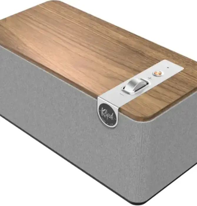Klipsch - The One Plus Premium Tabletop Bluetooth Speaker with Broadcast Mode