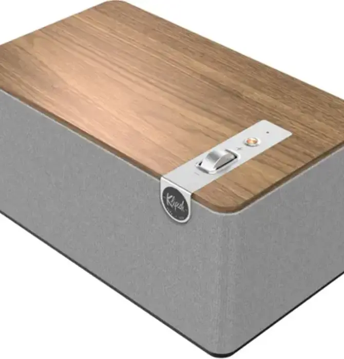 Klipsch - The Three Plus Premium Tabletop Bluetooth Speaker with Broadcast Mode