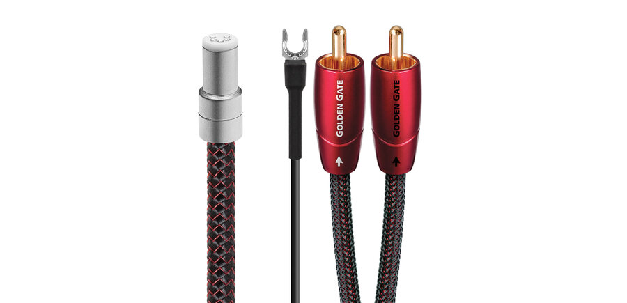 AUDIOQUEST - Golden Gate Tonearm Cable ( Straight DIN-RCA, 1.5 meter ) OPEN BOX !