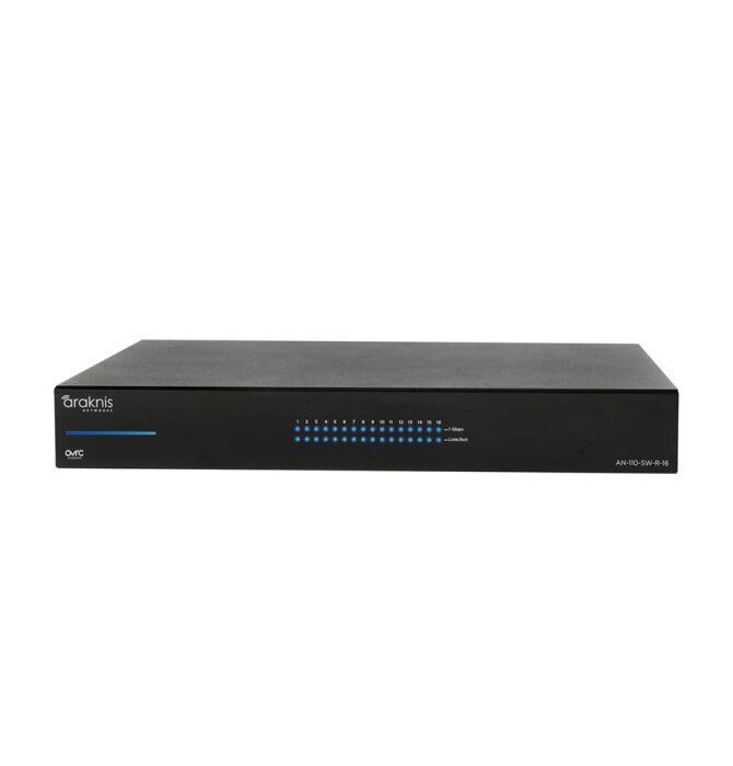 Araknis Networks® 110 Series Unmanaged+ Gigabit Switch with 16 Rear Ports