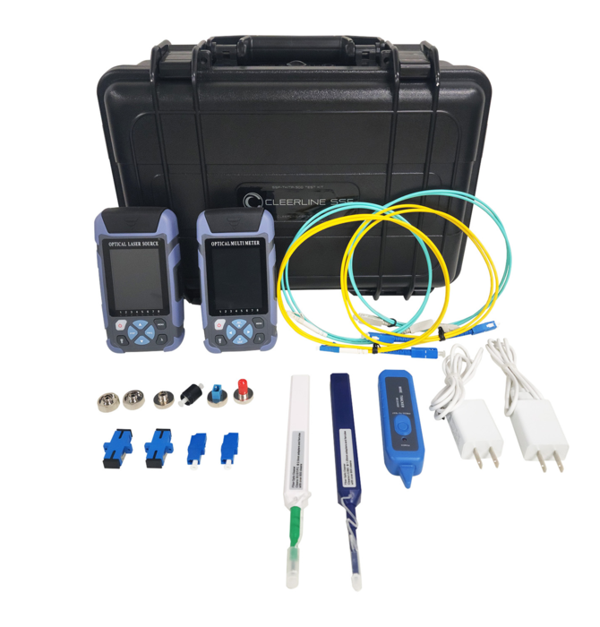 Cleerline - Professional Optical Fiber Test Kit with Data
